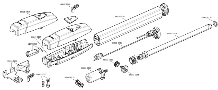 Запчасти для привода CAME ATS50DGS