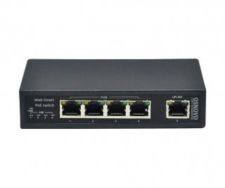 OSNOVO SW-20500/MB(60W) управляемый Web Smart PoE коммутатор Fast Ethernet на 5 портов фото